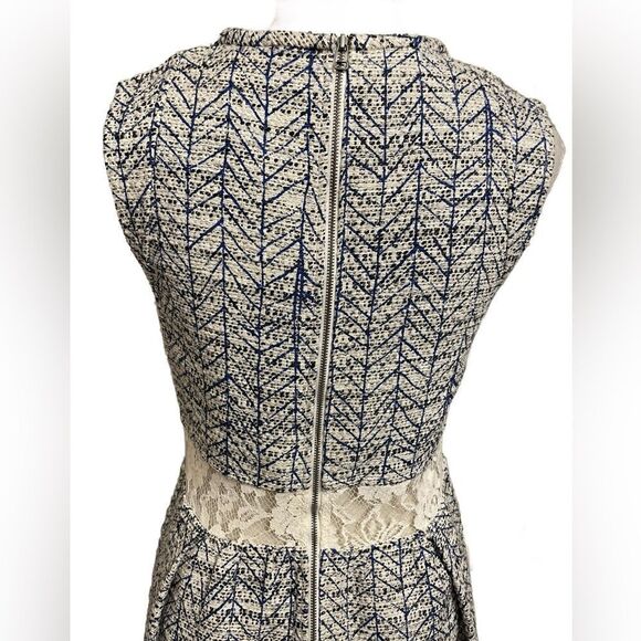 Sea New York Tweed Fit & Flare Dress w/White Floral Lace Cut Outs & Pockets (4) - Picture 16 of 16